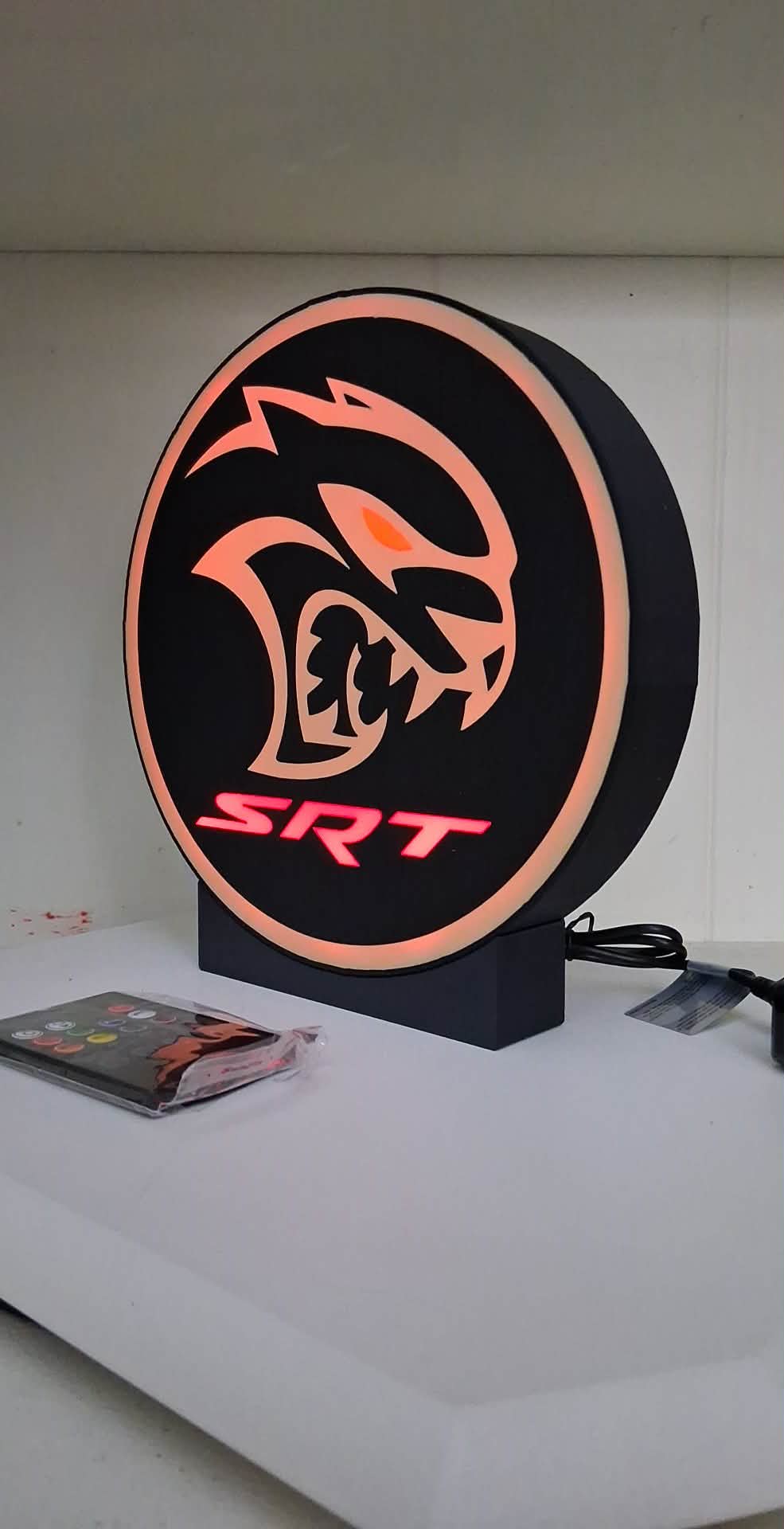 Hell Cat LED light box – custom 3D printed – Lit Layer Creations